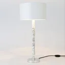 Cancelliere Rotonda table lamp, white/silver 57 cm