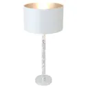 Cancelliere Rotonda table lamp, white/silver 57 cm