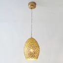 Cavalliere pendant light, gold, Ø 22 cm