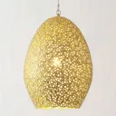 Cavalliere pendant light, gold, Ø 22 cm