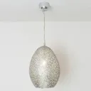Cavalliere pendant light, silver, Ø 22 cm