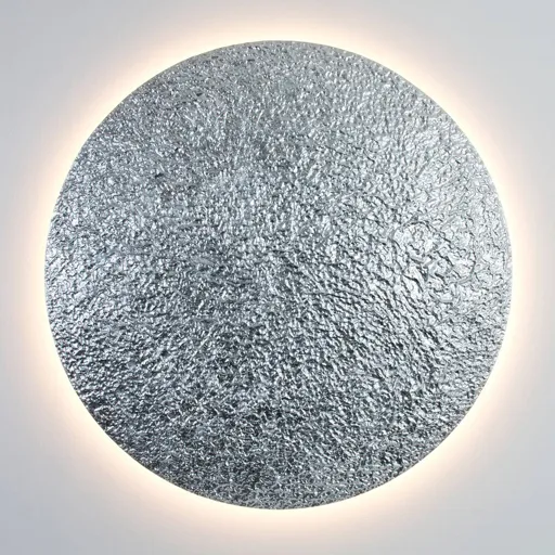 Meteor LED wall light, Ø 120 cm, silver