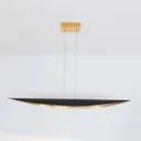 Chiasso LED hanging light, dark brown/gold