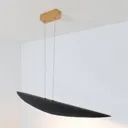 Chiasso LED hanging light, dark brown/gold