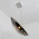 Chiasso LED hanging light, black/silver
