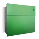 Letterman IV letterbox, red doorbell, green