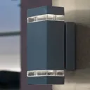 Rectangular-shaped FOCUS LED exterior wall light