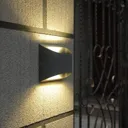 Semi-circular Dodd LED outdoor wall lamp aluminium