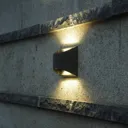 Semi-circular Dodd LED outdoor wall lamp aluminium