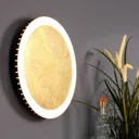 Moon LED wall light Ø 30 cm, gold
