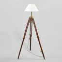 Magnificent floor lamp STATIV with white lampshade
