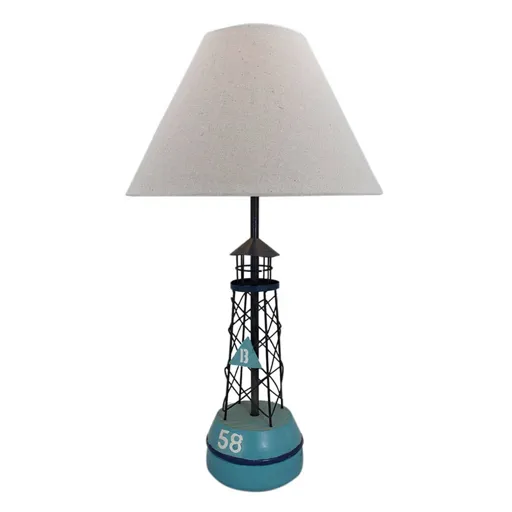 5761 table lamp buoy with fabric lampshade