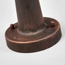 Lamina - pillar light in a black rust finish