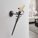 Rust-coloured Tjark LED wall torch
