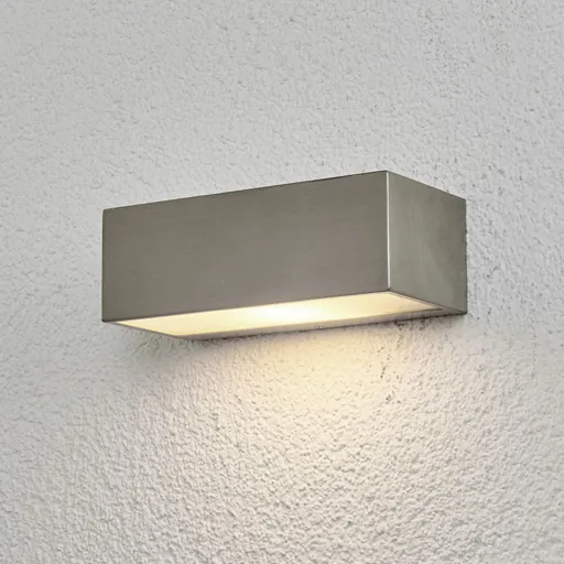 Stainless steel outdoor wall light Leonora