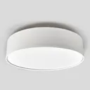 Cream-coloured fabric LED ceiling light Sebatin