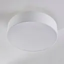 White fabric LED ceiling light Sebatin