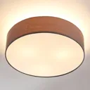 Grey LED fabric ceiling light Sebatin