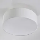 Cream-coloured fabric ceiling light Sebatin