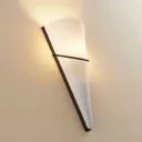 LED wall light Melek with a rust-coloured finish