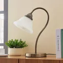Curved table lamp Mialina with an E27 LED