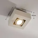 Square white LED spotlight Vince