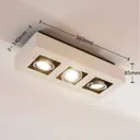 3-bulb white LED ceiling light Vince