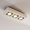 3-bulb white LED ceiling light Vince