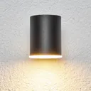 Sleek Morena LED outdoor wall lamp in black