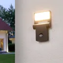 Outdoor wall light Marius with sensor and LEDs