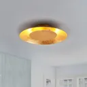 Keti LED ceiling light, golden, Ø 34.5 cm