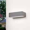 LED outdoor wall lamp Lissi with an angular shape