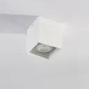 Square surface-mounted downlight Carson in white
