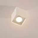 Square surface-mounted downlight Carson in white