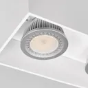 2-bulb surface-mounted downlight Carson in white