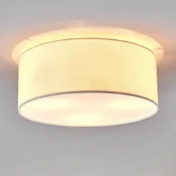 White Henrika fabric ceiling light
