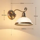 Elegant wall lamp Frieda, classic style