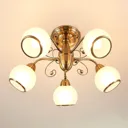 Fantastic ceiling light Corentin, antique brass