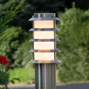 Stainless steel path light Selina with grid