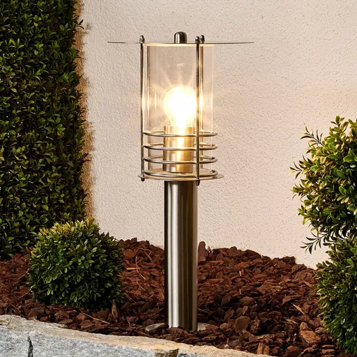 Elegant stainless steel pillar lamp Miko