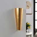 Perfectly shaped LED wall light Conan in gold