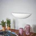 Shell-shaped plaster wall lamp Guilia
