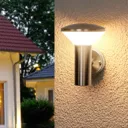 Stainless steel outdoor wall lamp Tiga with LEDs