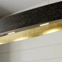 Black LED hanging light Lio with gold decoration