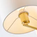 Brass-coloured wall lamp Florens LED reading light