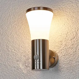 Motion detector wall lamp Sumea for outdoors, LED