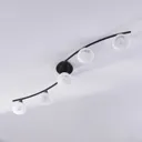 5-bulb LED ceiling light Della, elongated