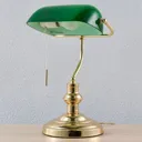 Milenka bankers lamp, polished brass