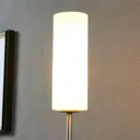 Discreet floor lamp Vinsta with slim glass shade