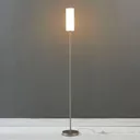 Discreet floor lamp Vinsta with slim glass shade